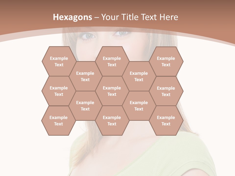 Hair White Background Vertical PowerPoint Template