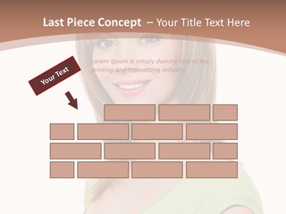 Hair White Background Vertical PowerPoint Template