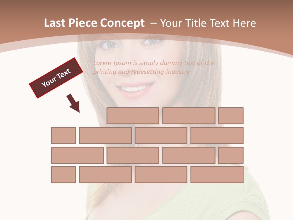 Hair White Background Vertical PowerPoint Template