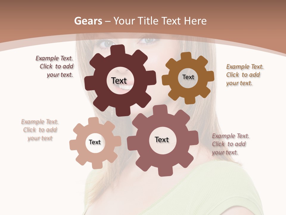 Hair White Background Vertical PowerPoint Template