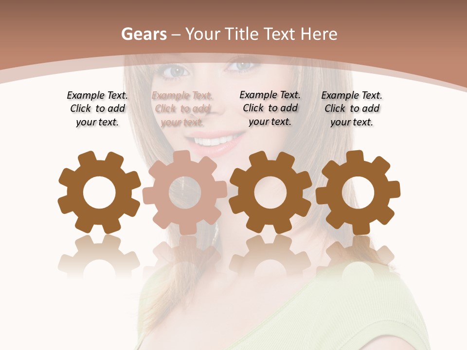 Hair White Background Vertical PowerPoint Template