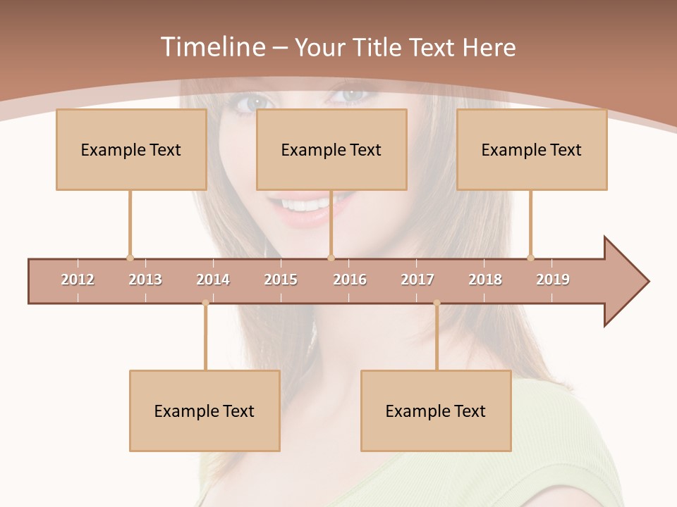 Hair White Background Vertical PowerPoint Template