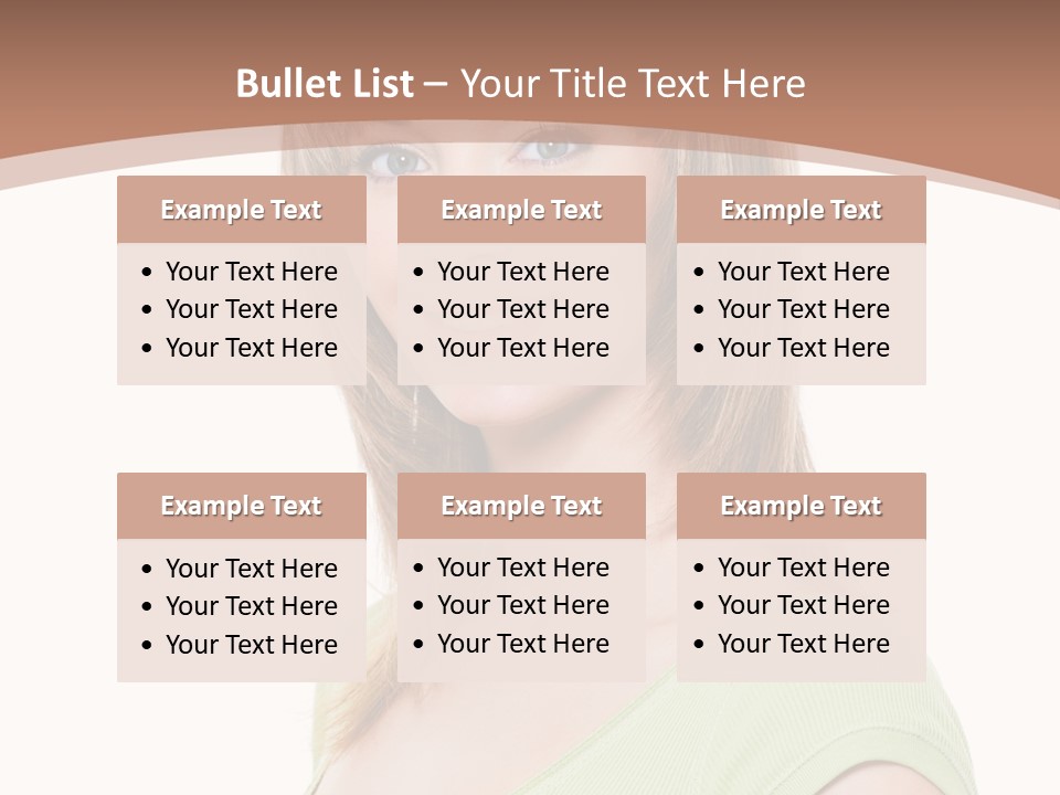 Hair White Background Vertical PowerPoint Template