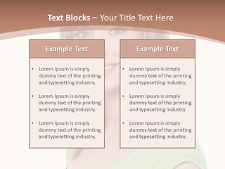 Hair White Background Vertical PowerPoint Template
