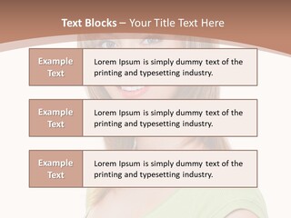 Hair White Background Vertical PowerPoint Template