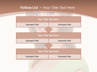 Hair White Background Vertical PowerPoint Template