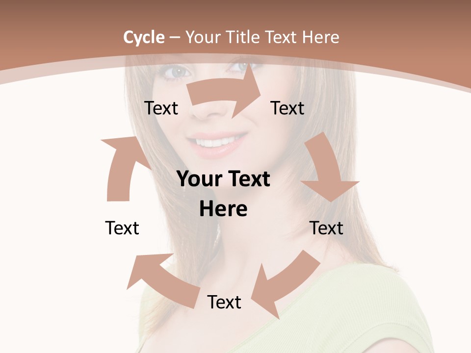 Hair White Background Vertical PowerPoint Template