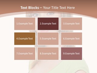 Hair White Background Vertical PowerPoint Template