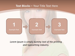 Hair White Background Vertical PowerPoint Template
