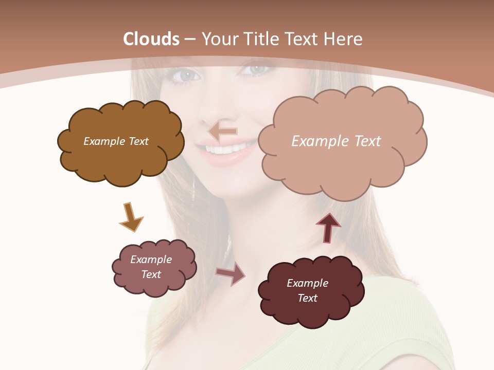 Hair White Background Vertical PowerPoint Template