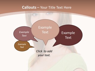 Hair White Background Vertical PowerPoint Template