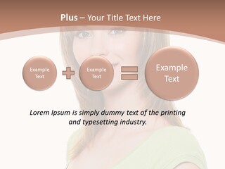 Hair White Background Vertical PowerPoint Template