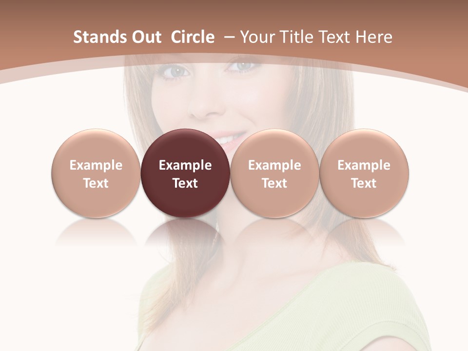 Hair White Background Vertical PowerPoint Template