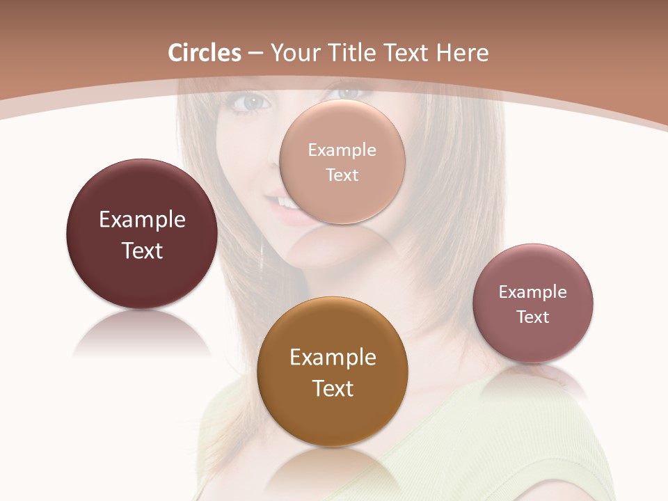Hair White Background Vertical PowerPoint Template