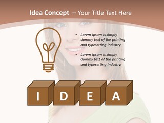 Hair White Background Vertical PowerPoint Template