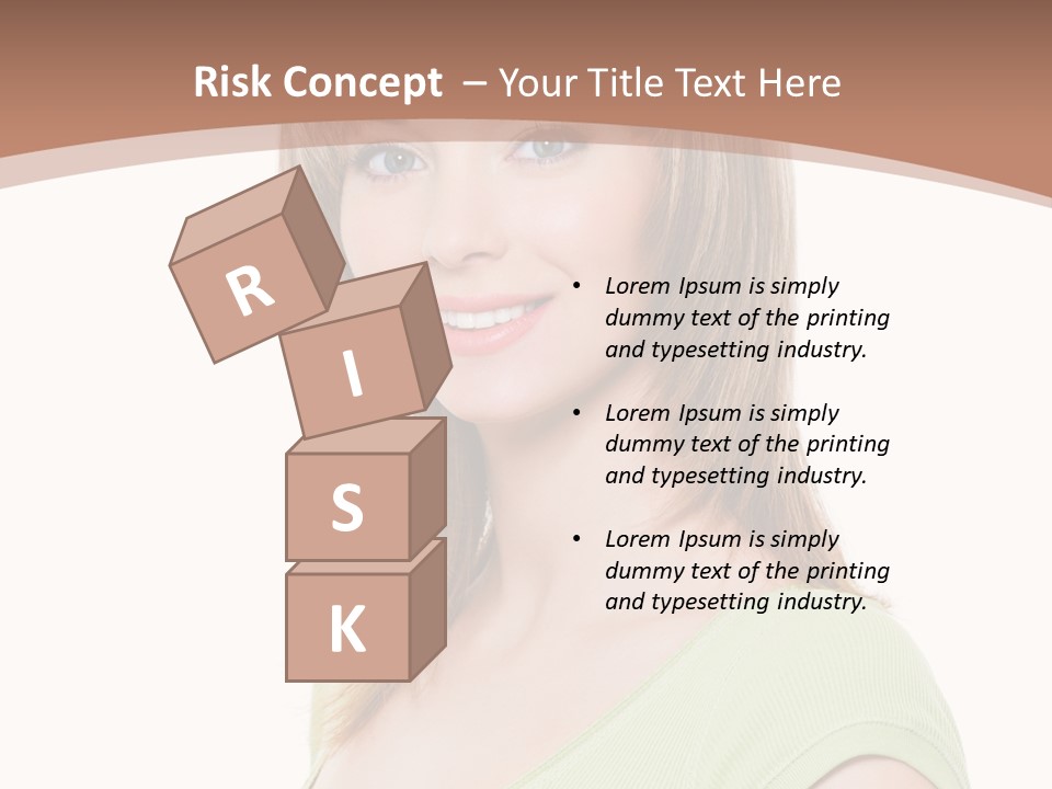 Hair White Background Vertical PowerPoint Template