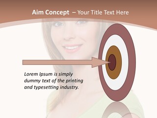 Hair White Background Vertical PowerPoint Template