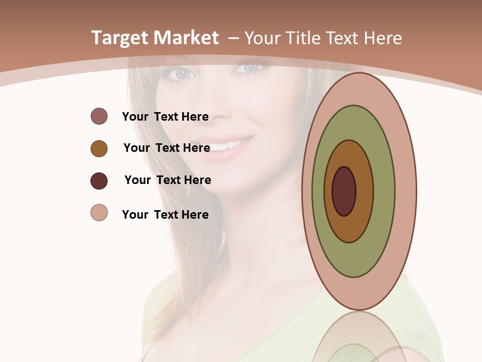 Hair White Background Vertical PowerPoint Template