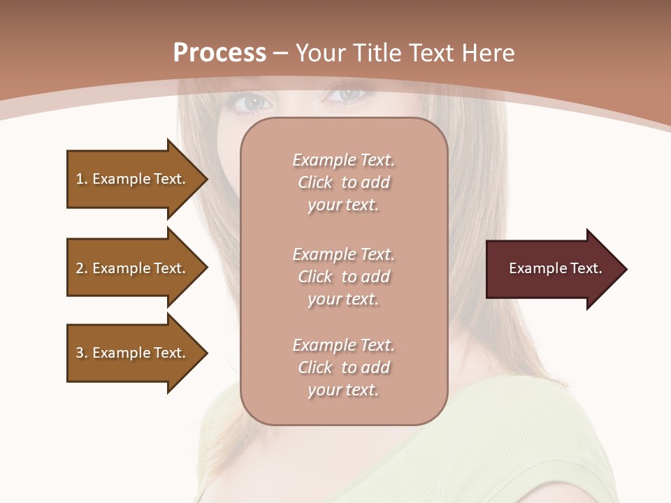 Hair White Background Vertical PowerPoint Template