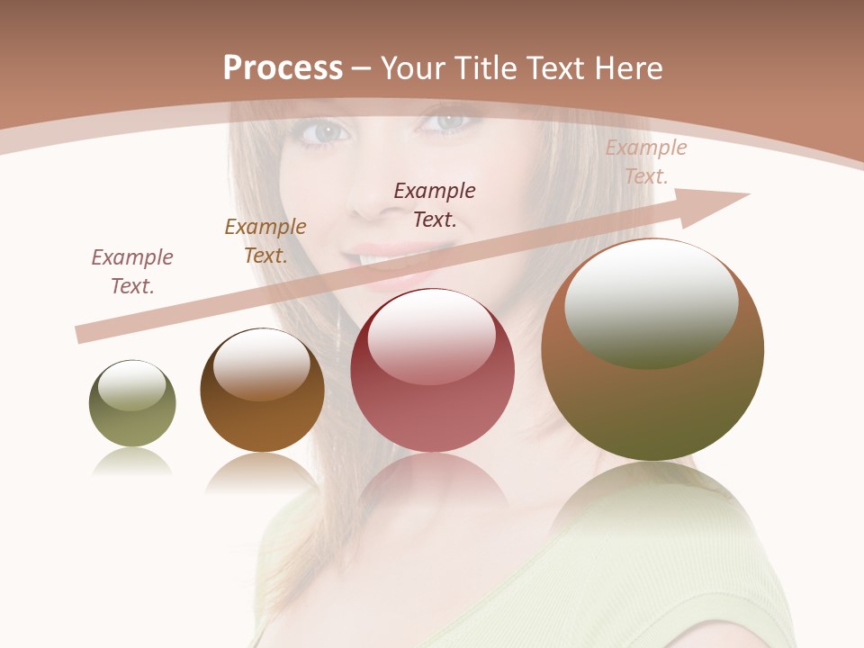 Hair White Background Vertical PowerPoint Template