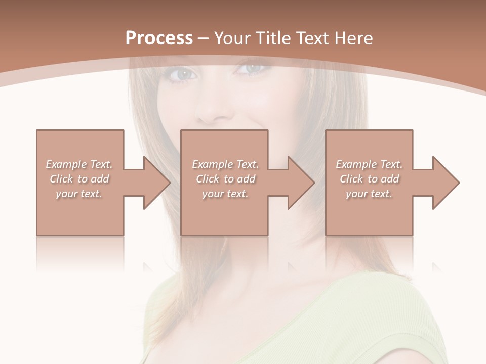 Hair White Background Vertical PowerPoint Template
