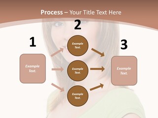 Hair White Background Vertical PowerPoint Template