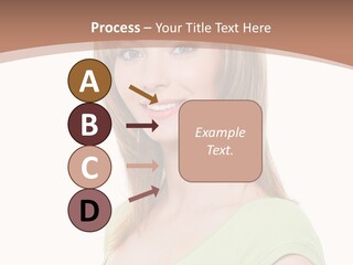 Hair White Background Vertical PowerPoint Template