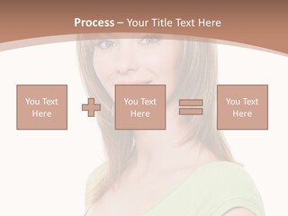 Hair White Background Vertical PowerPoint Template