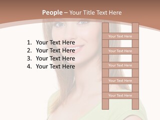 Hair White Background Vertical PowerPoint Template