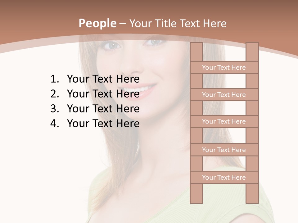 Hair White Background Vertical PowerPoint Template