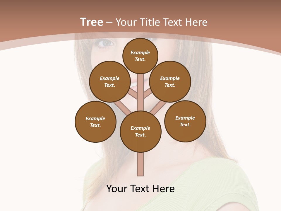 Hair White Background Vertical PowerPoint Template