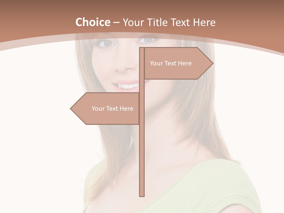 Hair White Background Vertical PowerPoint Template