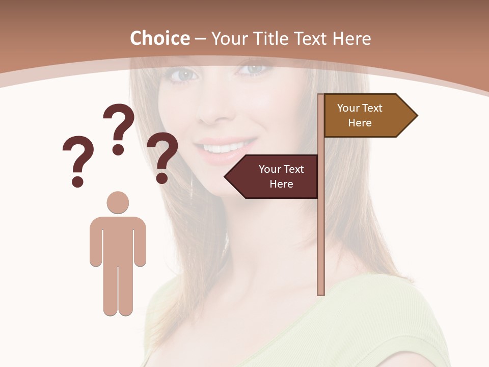 Hair White Background Vertical PowerPoint Template