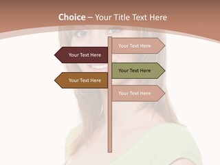 Hair White Background Vertical PowerPoint Template