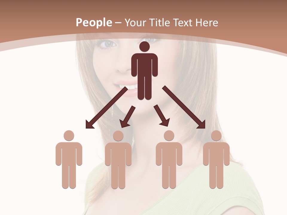 Hair White Background Vertical PowerPoint Template