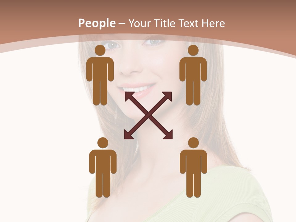 Hair White Background Vertical PowerPoint Template