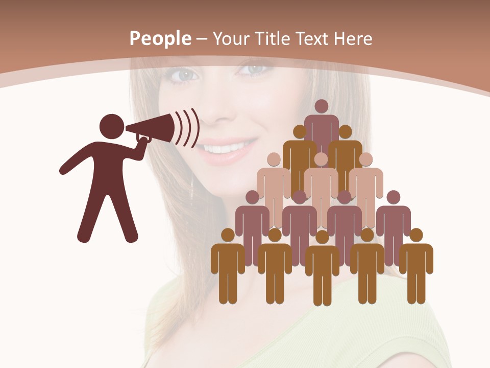 Hair White Background Vertical PowerPoint Template