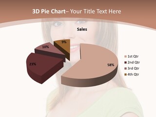 Hair White Background Vertical PowerPoint Template
