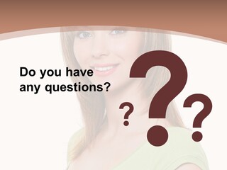 Hair White Background Vertical PowerPoint Template