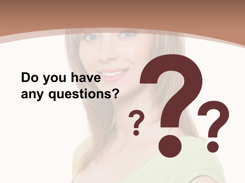 Hair White Background Vertical PowerPoint Template