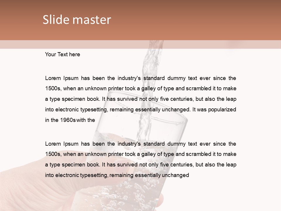 Hand Chrome Glass PowerPoint Template