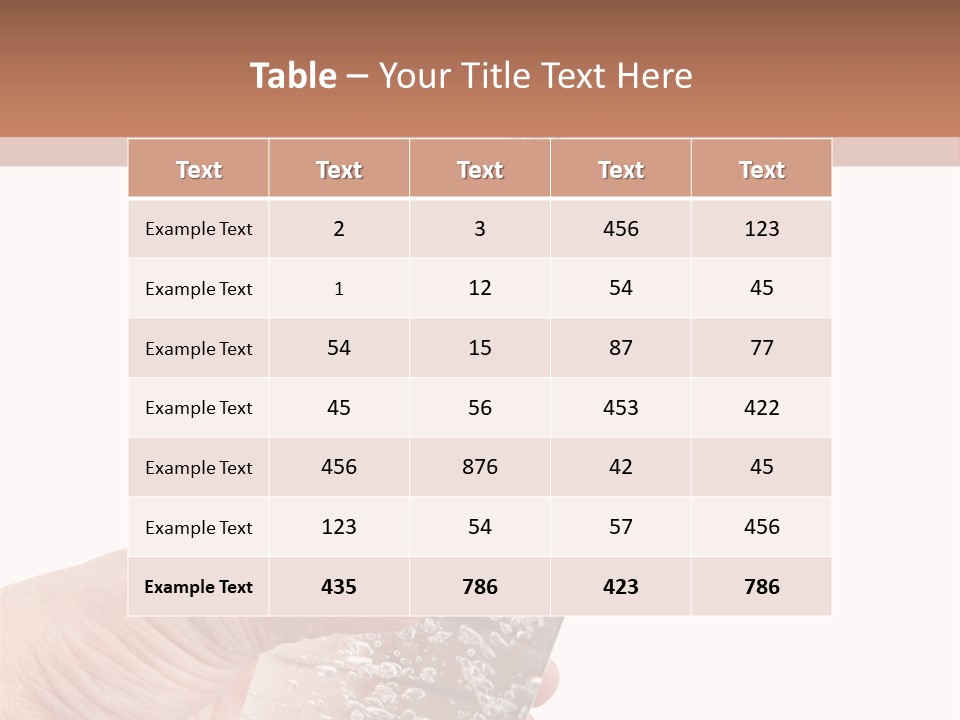 Hand Chrome Glass PowerPoint Template