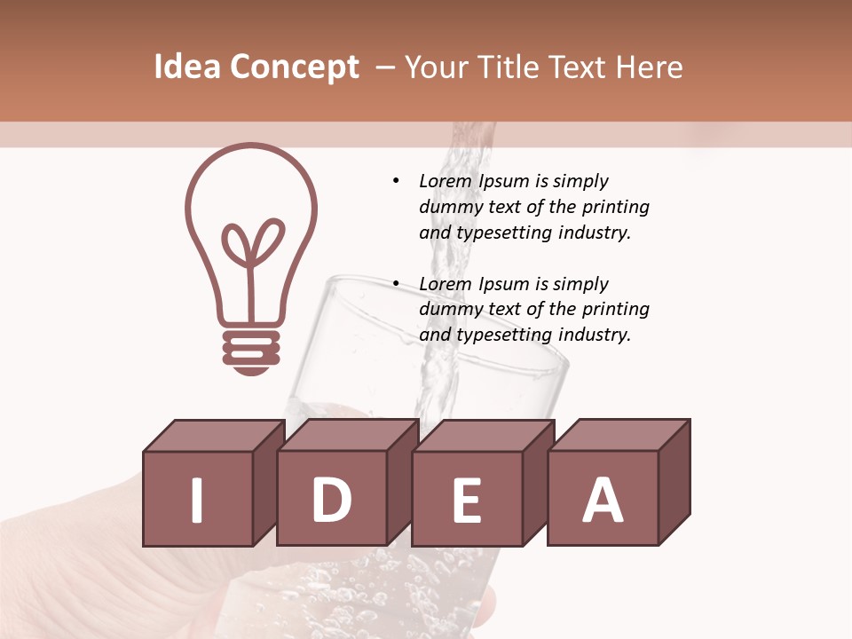 Hand Chrome Glass PowerPoint Template