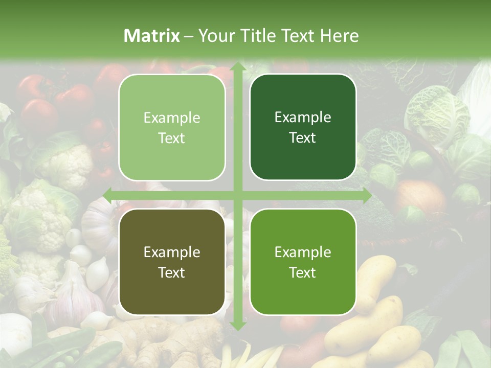 Aubergine Cauliflower Nutrition PowerPoint Template