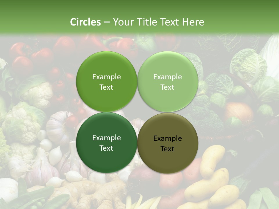 Aubergine Cauliflower Nutrition PowerPoint Template