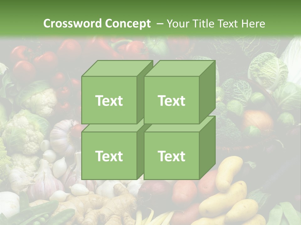 Aubergine Cauliflower Nutrition PowerPoint Template