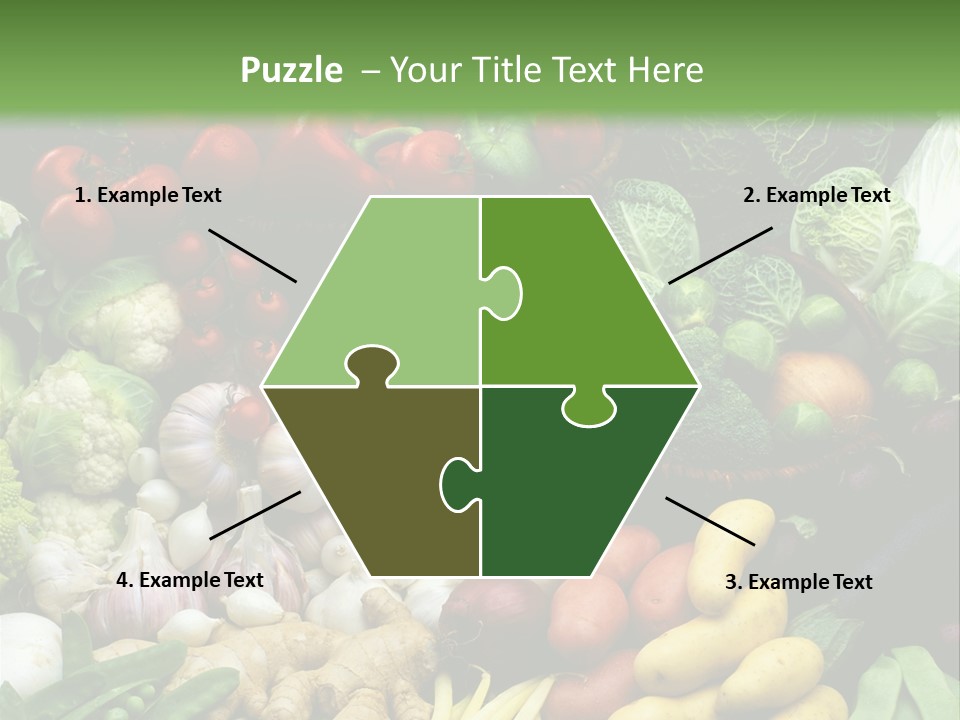 Aubergine Cauliflower Nutrition PowerPoint Template