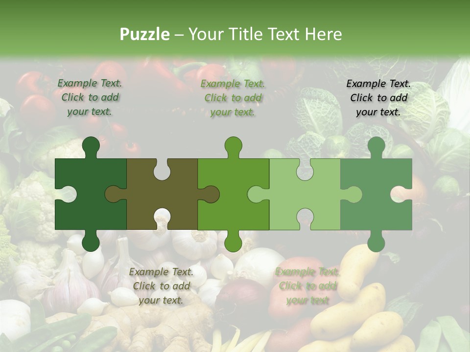 Aubergine Cauliflower Nutrition PowerPoint Template