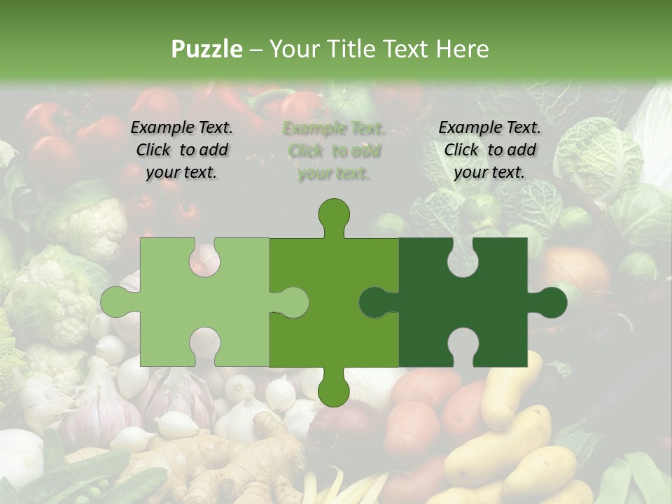 Aubergine Cauliflower Nutrition PowerPoint Template