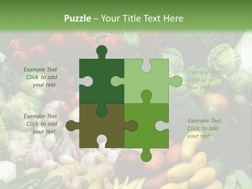 Aubergine Cauliflower Nutrition PowerPoint Template